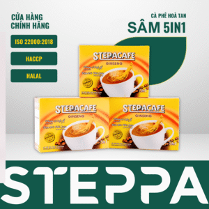 Cà phê hòa tan 5-in-1 Sâm - hộp 15 gói x 17g