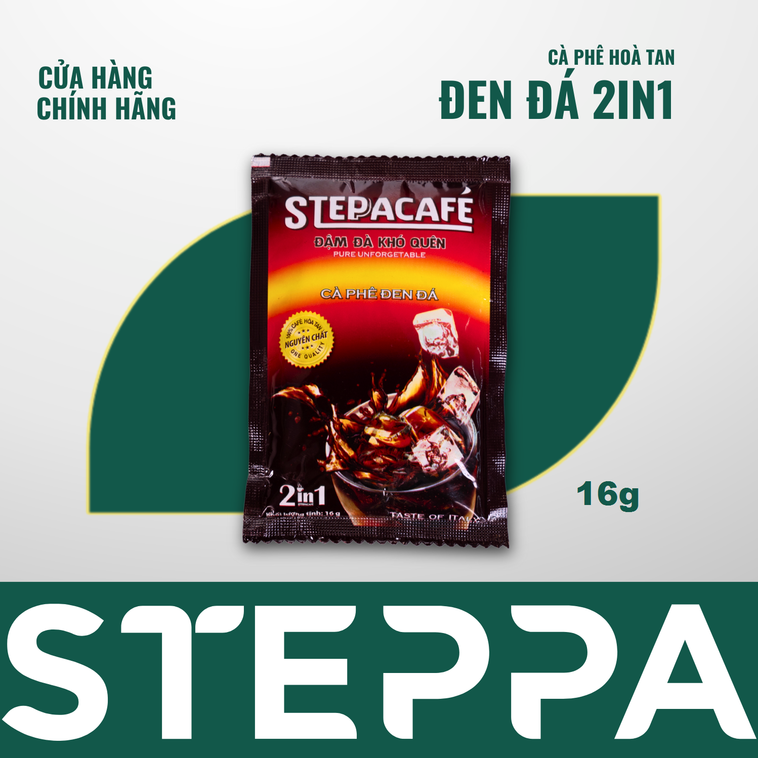ĐEN ĐÁ 2IN1 gói 16g